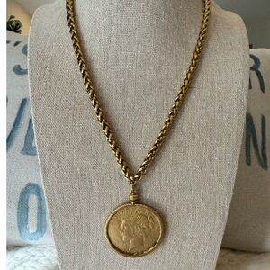 Barlow & Browning Liberty Coin Necklace